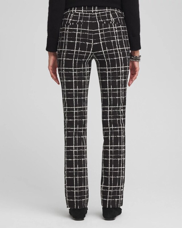 Brigitte Plaid Slim Pants - image 3
